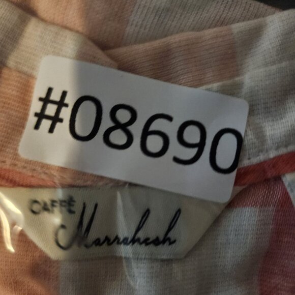 Cafe Marrakesh Top Womens Medium Pink Plaid Sleeveless Button Up Tank - Picture 8 of 8